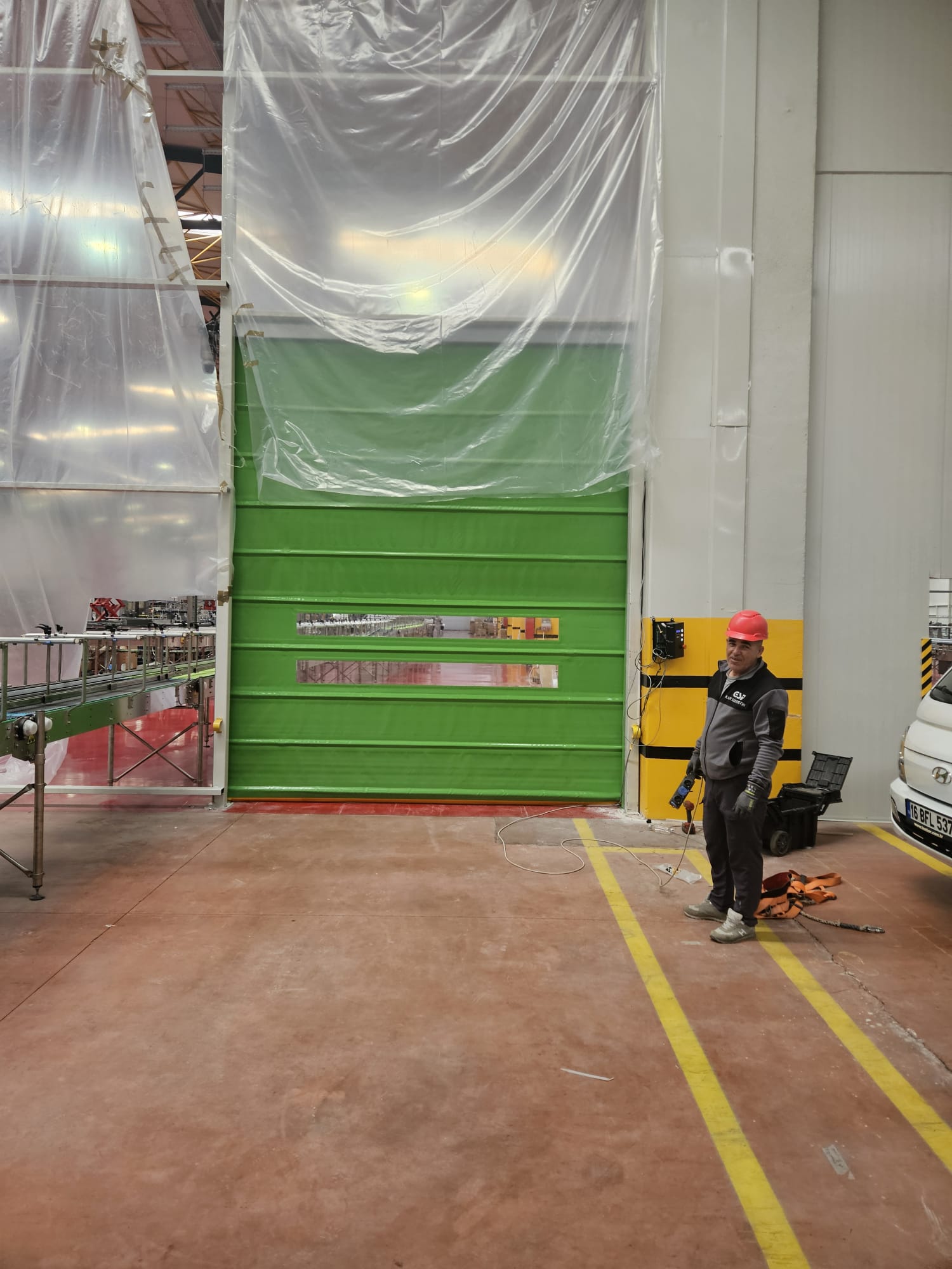 Hızlı PVC Giyotin Otomatik Kapı